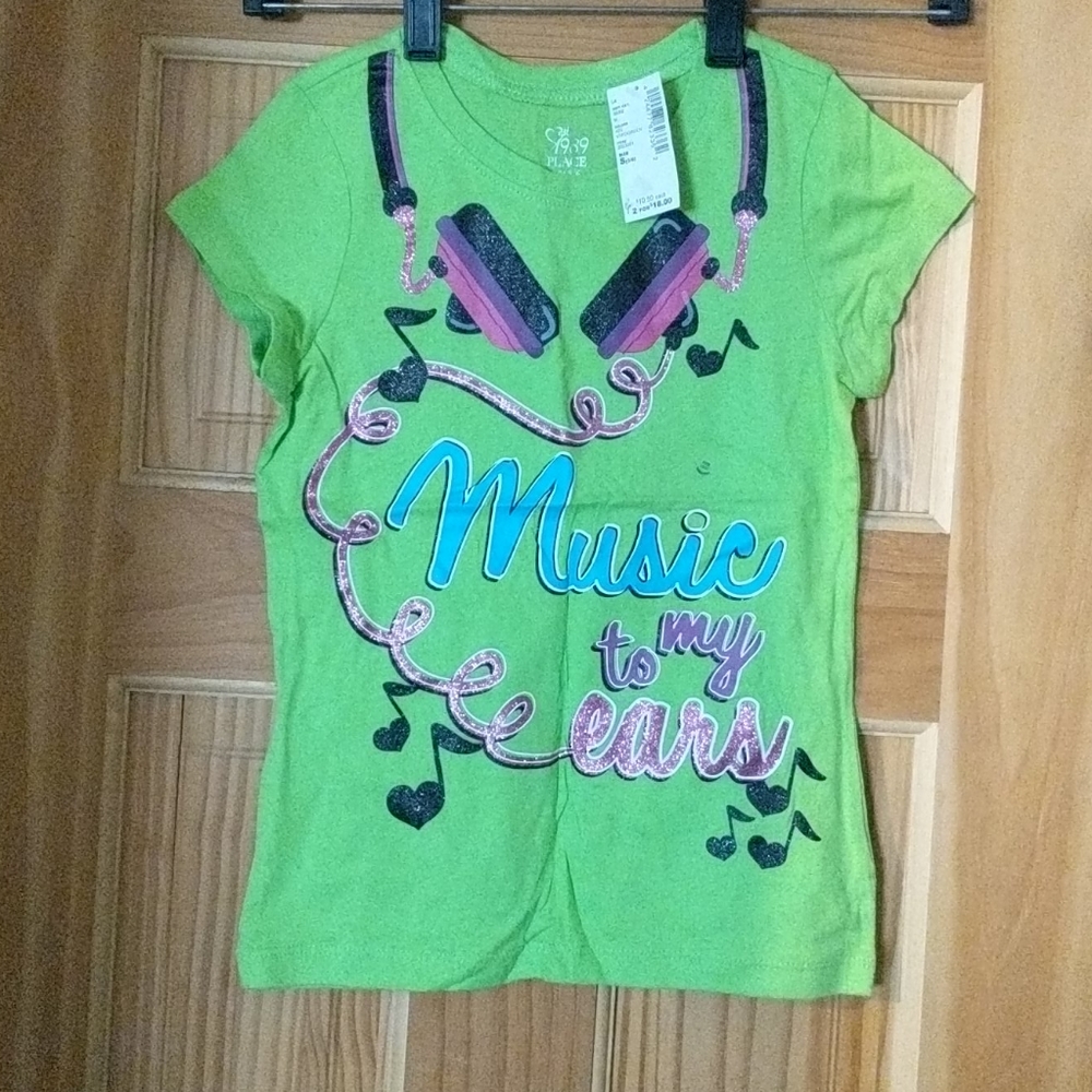 Kids small 5/6 music to my ears t-shirt